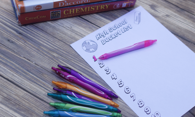 Free High School Bucket List Printable