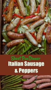 Incredibly Easy Italian Sausage and Pepper Sheet Pan Dinner