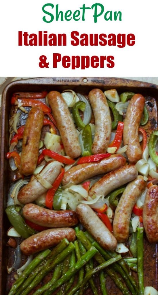 Incredibly Easy Italian Sausage and Pepper Sheet Pan Dinner