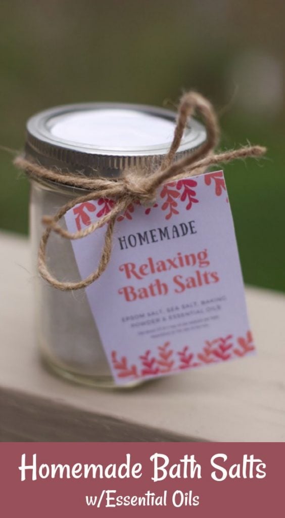 Mothers Day Gift, Homemade Bath Salts with Essential oils