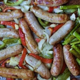 Incredibly Easy Italian Sausage and Pepper Sheet Pan Dinne