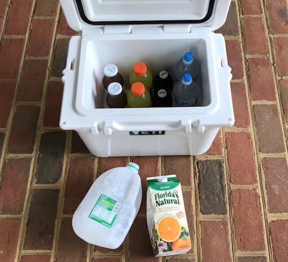 ow to pack a cooler with drinks