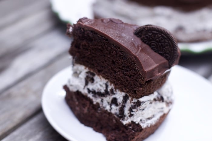 Chocolate Cake with Cookies and Cream Filling ( OREO Cake Recipe)