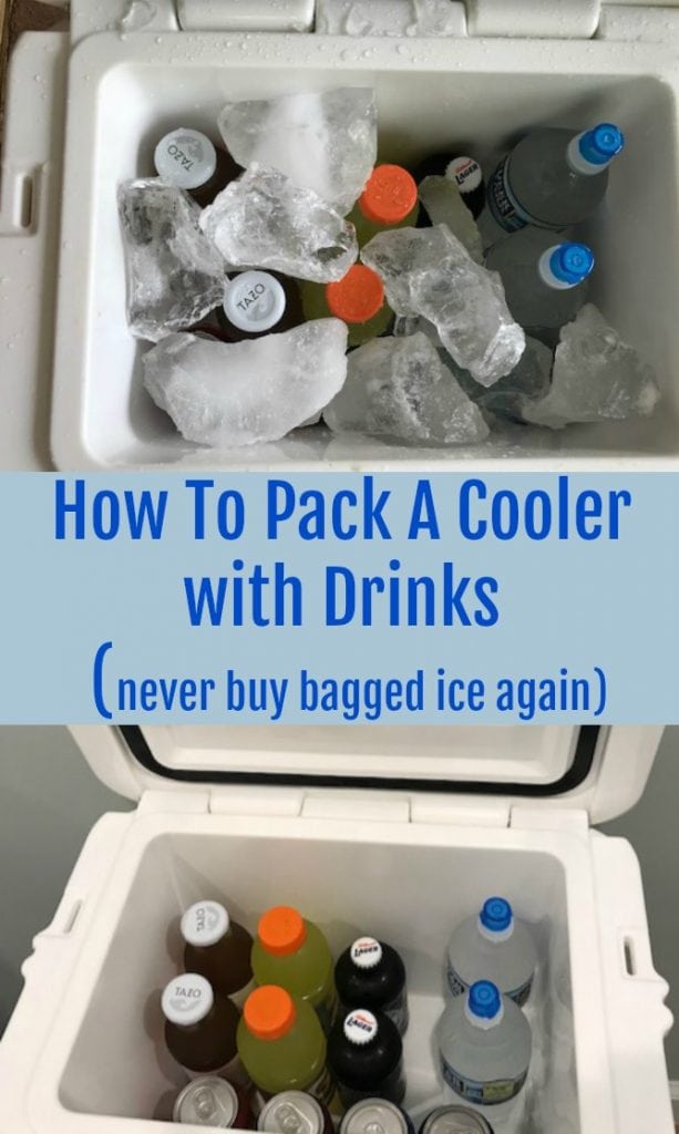 how to pack a cooler with drinks