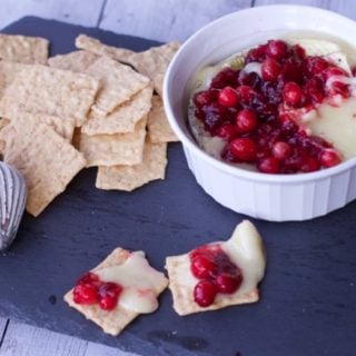 Baked Brie with Cranberry Compote