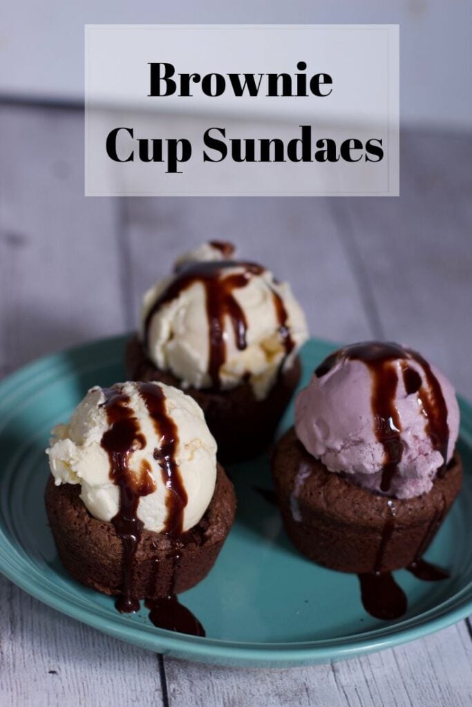 brownie cup sundae