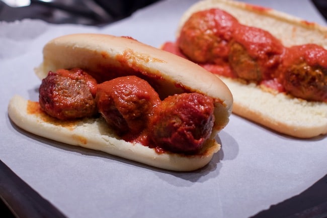 slow cooker Meatball subs