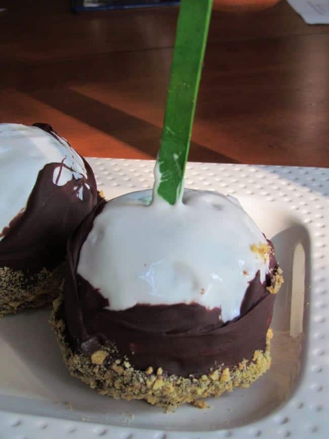 smores dipped apples