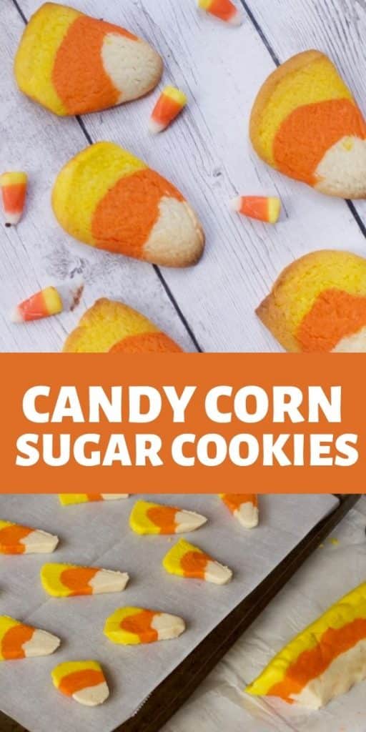 Candy Corn Sugar Cookies