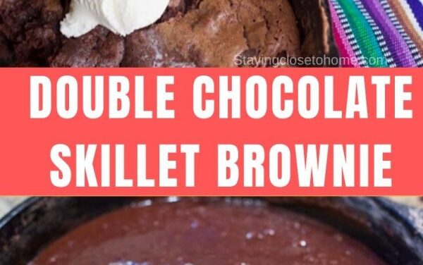 One Pan Double Chocolate Skillet Brownie Recipe
