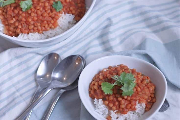 Image for Curried Lentils &ldquo;Stew&rdquo; with Rice