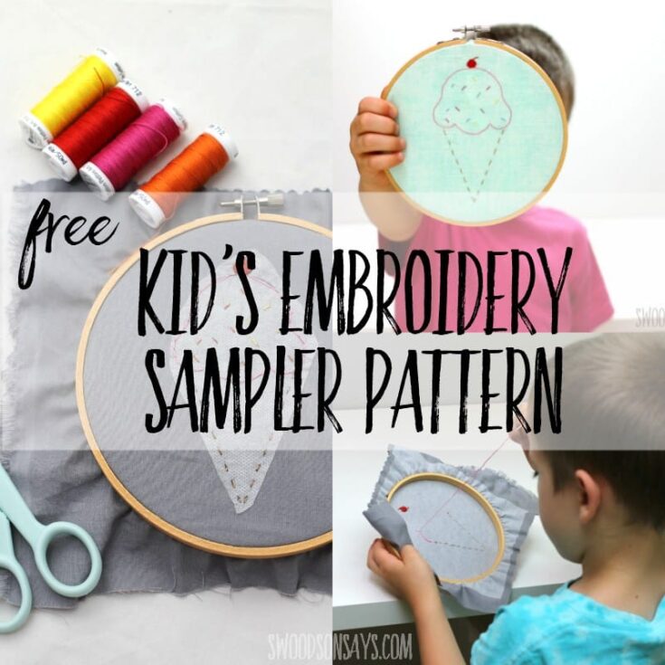 Image for Free kid's hand embroidery sampler