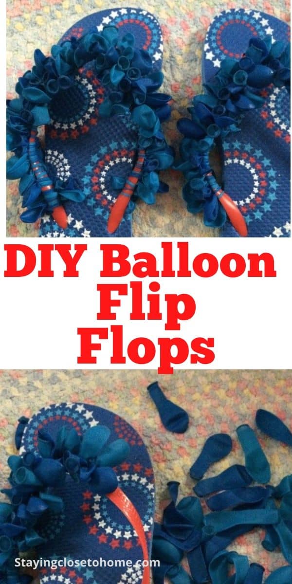 Dollar Store Summer Crafts Idea: DIY Balloon Flip Flops - Staying Close ...