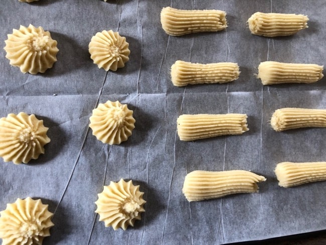 Italian butter cookie shapes