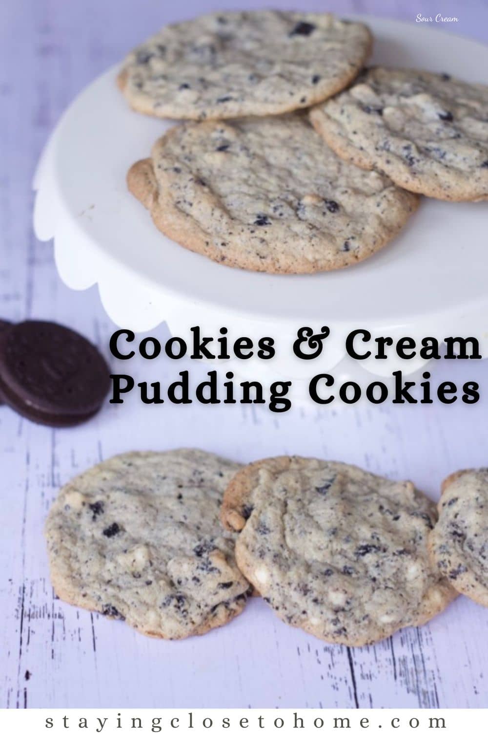 Cookies and Cream Pudding Cookie Recipe - Staying Close To Home