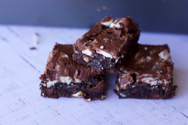 black and white brownies