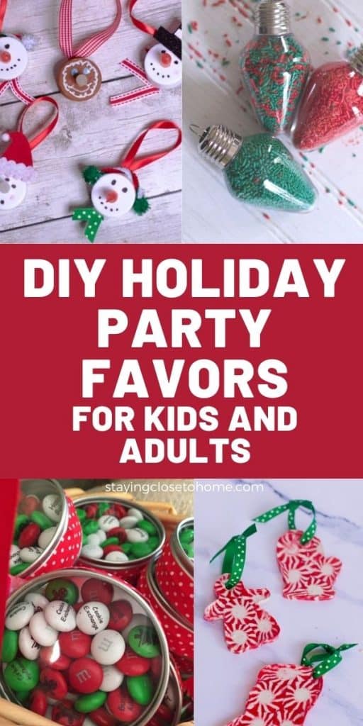 DIY holiday party favors