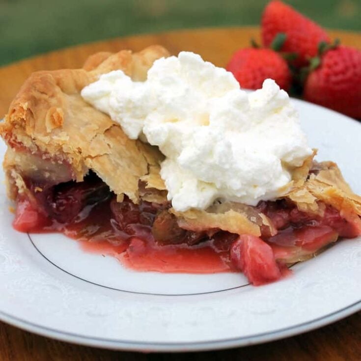 Image for My Mom's Best Strawberry Rhubarb Pie Recipe - LZ Cathcart