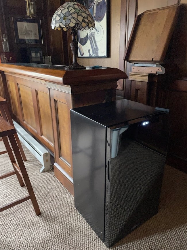 newair budget wine fridge in our bar area