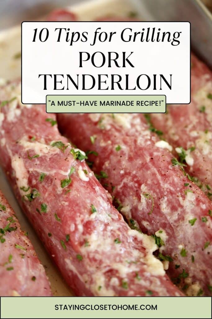 3 pork tenderloins raw in marinade