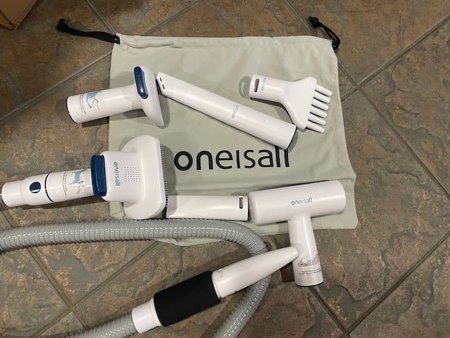 parts to the onisall grooming vacuum
